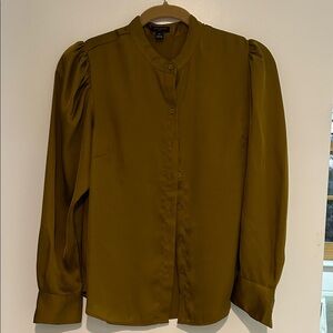 Ann Taylor Dark Mustard Blouse